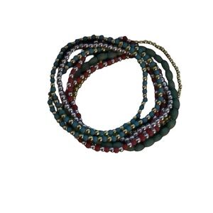 SET of 7 stretch bracelets. NWOT (in box)